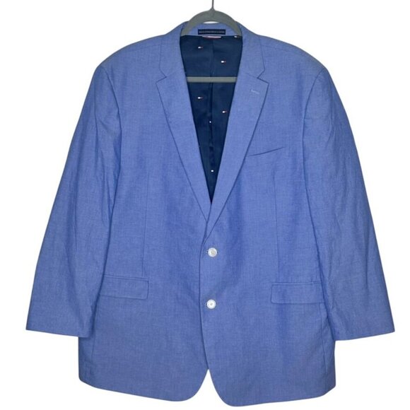 Tommy Hilfiger Other - Tommy Hilfiger Mens Blazer Sportcoat Blue Cotton Blend  Two Button Office Work